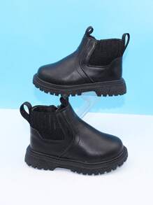 Toddler Boots, Waterproof Soft Sole Anti-Slip Leather Shoes For 1-5 Years Old Children, Spring & Autumn New