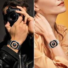 4 Pieces Strap For Apple Watch Series 42 44 45 49mm, Nylon Material, Unisex Adjustable Strap With Titanium G Hook For Apple Watch Series (42/44/45/49mm) - 彩色 - 查看 8