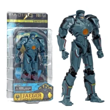 NECA Pacific Rim Battle Mech, Revenge Wanderer, Dual Blade Wanderer, Danger Wanderer, Eureka, Melancholy Romeo, Storm Red, Russian Mech Cherno, Invisible Ronin, Normal Version Wanderer, Damaged Wanderer, Horizon Warrior, Japanese Tango Wolf Mech Model Figura de acción - Tarjeta Pacific Rim montada - Ver 10