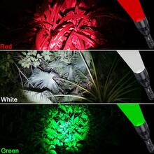 400yards Predator Light Interchangeable LED  White RED GREEN Tactical Flashlight Zoom Focus Adjustable Torch Hunting Fishing Coyote Hog Varmint - 紅綠白光 - 查看 3