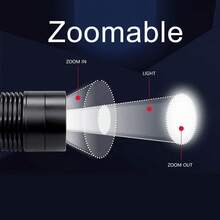 400yards Predator Light Interchangeable LED  White RED GREEN Tactical Flashlight Zoom Focus Adjustable Torch Hunting Fishing Coyote Hog Varmint - 紅綠白光 - 查看 6