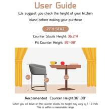 Set Of 4 Counter Height Bar Stools, 27" Modern Barrel Bar Stool With Black Metal Frames And Footrest, Linen Fabric Counter Stools With Curved Backrest And Arms, Upholstered Barstools Chairs For Kitchen Island Gray