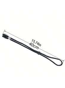 1 pièce Cordon de menton de chapeau avec clip, corde de fixation de chapeau ajustable pour hommes et femmes, couleur unie, clips de sangle de chapeau ajustable, accessoires de voyage, corde coupe-vent pour casquettes de baseball, chapeaux de seau, cordon de chapeau portable pour voyages, camping, extérieur, plage, vacances d'été, rentrée scolaire - Multicolore - Voir 8