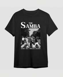The  Unisex Basic T-Shirt Singers Zeca Xande Pericles Arlindo - Black - View 3