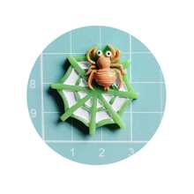 Set de 10 imanes de notas magnéticas con telaraña de Halloween para decorar el refrigerador y la cocina