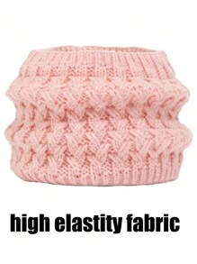 Bộ đồ mùa đông 3 món cho trẻ em: Mũ len, Găng tay, Khăn quàng cổ, Bé gái/Bé trai/Trẻ mới biết đi, Lót nhiệt, Giữ ấm - Hồng - Xem 3