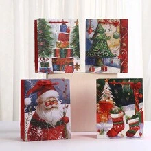 4/8/12 Christmas Santa Claus Gift Paper Bags Bulk With Handles Christmas Gift Tags-Assorted Styles Set For Wrapping Xmas Holiday Presents Christmas Tote Gift Bags Christmas Decorations Christmas Decor Christmas Gifts Christmas Party Supplies Christmas Gift Bags Christmas Bags Christmas Stickers