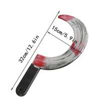 1 件 PU 泡沫假刀带恐怖假血刀模具玩具刀道具刀套装适用于狂欢派对、角色扮演配件、圣诞节 - 多色 - 查看 3