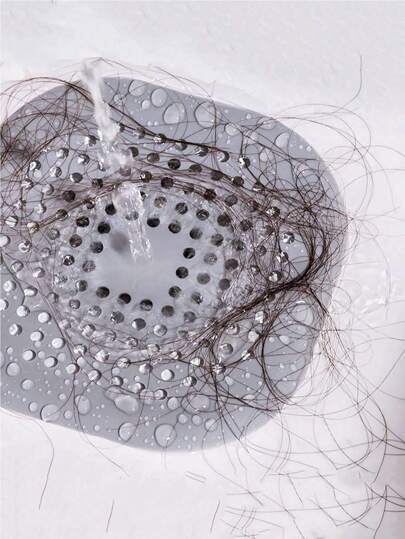 1/2/3pcs Square Silicone Drain Cover With Hair Catcher, Universal Size, Easy Installation For Bathtub, Kitchen And Bathroom Home Bathroom Decor Fall Decor Back To School