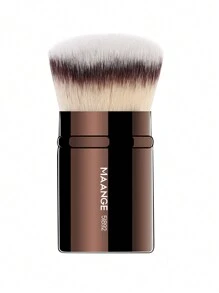 MAANGE 1pc Professional Face Retractable Makeup Brush,Blush Brush Foundation Brush Loose Powder Brush Synthetic Hair Ultra-Soft Doundation Brush For Liquid Makeup Kabuki Foundation Brush At Home Or On-The-Go