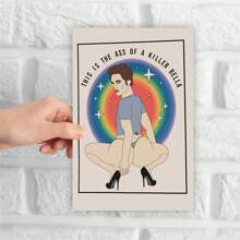 1 pieza Tarjeta de felicitación, divertida y creativa, para familia y amigos, adecuada para cualquier ocasión, incluyendo Navidad