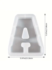 7inch Large Letter Mold For Resin, 26 Capital Letter Alphabet Epoxy Molds, A-Z Thick Resin Letter Molds For Making Letters, DIY Crystal Silicone Mold, 3D DIY Crystal Word Sign Mold For Party Home Decor - White - View 18