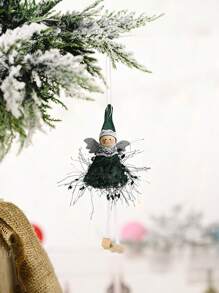 1 peça de decoração natalina: pingente de perna de menina, criativo e original, com pingente de anjinho, pingente de boneca, pingente de renda de anjo, pingente para janela ou árvore de Natal. Decoração natalina para casa, decoração de quarto, decoração de inverno, decoração de Natal, presentes de Natal para casa.