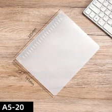 A4/B5/A5/A6/A7 Transparent Ring Binder Folder Pp Waterproof - Clear - View 3