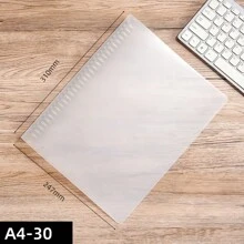 A4/B5/A5/A6/A7 Transparent Ring Binder Folder Pp Waterproof - Clear - View 9
