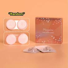 Kính áp tròng màu Magister có độ 1 cặp/2 chiếc màu nâu kẹo 14,5mm dùng một lần trong 6 tháng, giãn nở tự nhiên, kiểu dáng trang điểm mắt màu mùa hè kèm hộp đựng kính áp tròng quà tặng ngẫu nhiên - Kẹo nâu - Xem 7