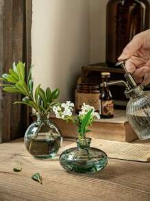 1/3 件复古玻璃花瓶 3 件套、花瓶、花瓶、花瓶、花瓶、花瓶、装饰花瓶、玻璃花瓶、装饰花瓶、大花瓶、玻璃花瓶、花瓶、花束花瓶、玻璃花瓶、陶瓷花瓶、装饰花瓶、玻璃花瓶、小花瓶、简约花瓶、透明花瓶、家居装饰花瓶、小花瓶、餐桌装饰花瓶、迷你花瓶，适用于家庭、办公室、婚礼、派对餐桌装饰（不含鲜花）房间装饰 - 綠色 - 查看 8