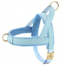 Custom PU Laser Engraved Dog Chest Harness, Personalized Pet ID Chest Strap Anti-Lost