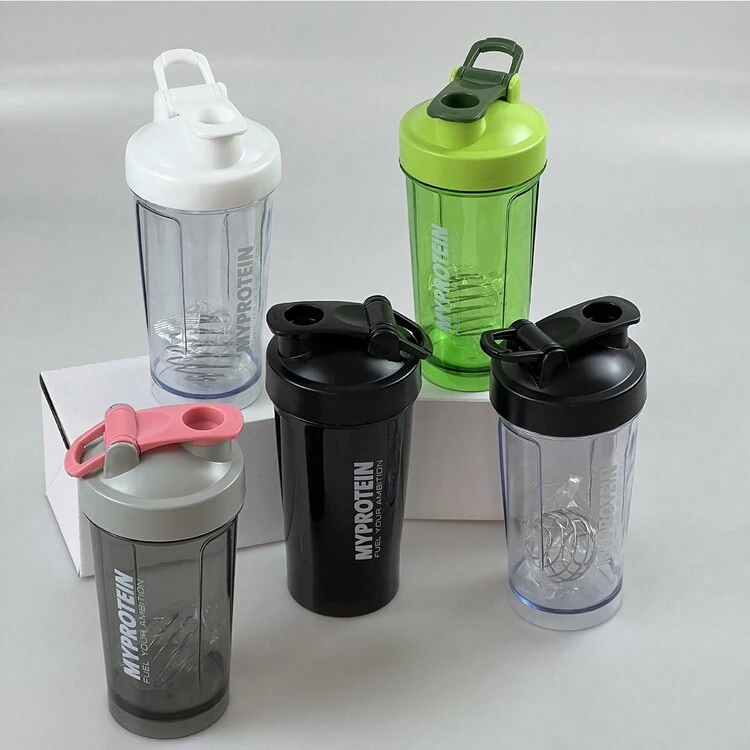 1 件便携式运动健身摇晃瓶、蛋白粉搅拌器摇晃杯、耐热水瓶（产品配件及图案/文字随机发货） - 彩色 - 查看 4