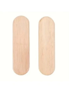 Massive Holz Grillpfannen Griff, Holz Antischlupf Pfannengriff mit Isolierung für Outdoor Camping Grillen