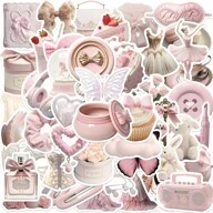 50 قطعة ملصقات جوكا الوردية، ملصقات غرافيتي لاصقة بتصميم أزياء جذاب مناسب للأجهزة المحمولة، والزجاجات، والحقائب، والزلاجات، والهواتف المحمولة، والألواح الثلجية