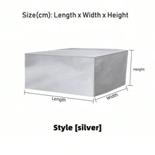 1 Pc Outdoor Furniture Dust And Waterproof Cover Cloth 210d OxfordCloth Garden Furniture Cover, Courtyard Sofa Table And Chair Cover For School,Office,Household,Travel,Bag,Organizer,Storage