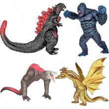 10 Pieces Vs Kong Action Figure Set With Movable Joints And Cake Toppers - Multicolor - View 6
