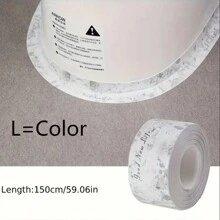 1pc Transparent Printed Mold-Proof Waterproof Tape, 3m Long, For Filling Gaps Of Kitchen Stove, Bathroom Toilet, Wall Corner Or Baseboard