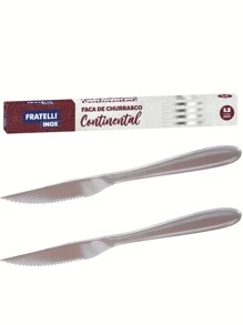 Stainless Steel Knife Cutlery Set 12 Pieces Continental Line Brand Fratelli Table - Bar / Restaurant - Home - 銀色 - 查看 1