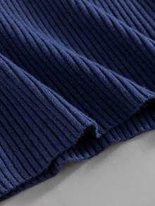 GIGOGOU Women's V-Neck Ribbed Basic Sweater, Fashionable Sexy Slim Fit Casual Top, Suitable For Spring And Autumn - Royal Blue - View 11