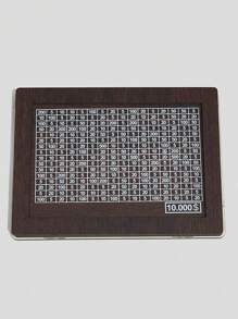 QYeah 1 pezzo Salvadanaio vintage riutilizzabile, cassetta di legno per il deposito delle monete con obiettivo di risparmio, salvadanaio decorativo per casa, soggiorno, ufficio - realizzato in legno grezzo, il miglior regalo - Multicolore - Visualizzare 15