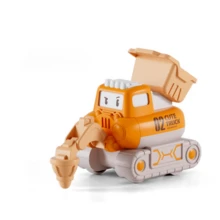 Push And Go Friction Powered Construction Vehicles - Excavator, Steamroller, Toy Cars For Kids - Multicolor - View 11