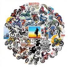 Finego Paquete De Pegatinas Para Motocicletas, 50 Piezas De Pegatinas Y Calcomanías De Vinilo Impermeables Y Geniales Para La Vida De La Moto, Pegatina De Amor Por Las Carreras De Coches Para Adultos, Hombres, Bicicleta, Computadora Portátil, Patineta Y Botella De Agua - Multicolor - Ver 12