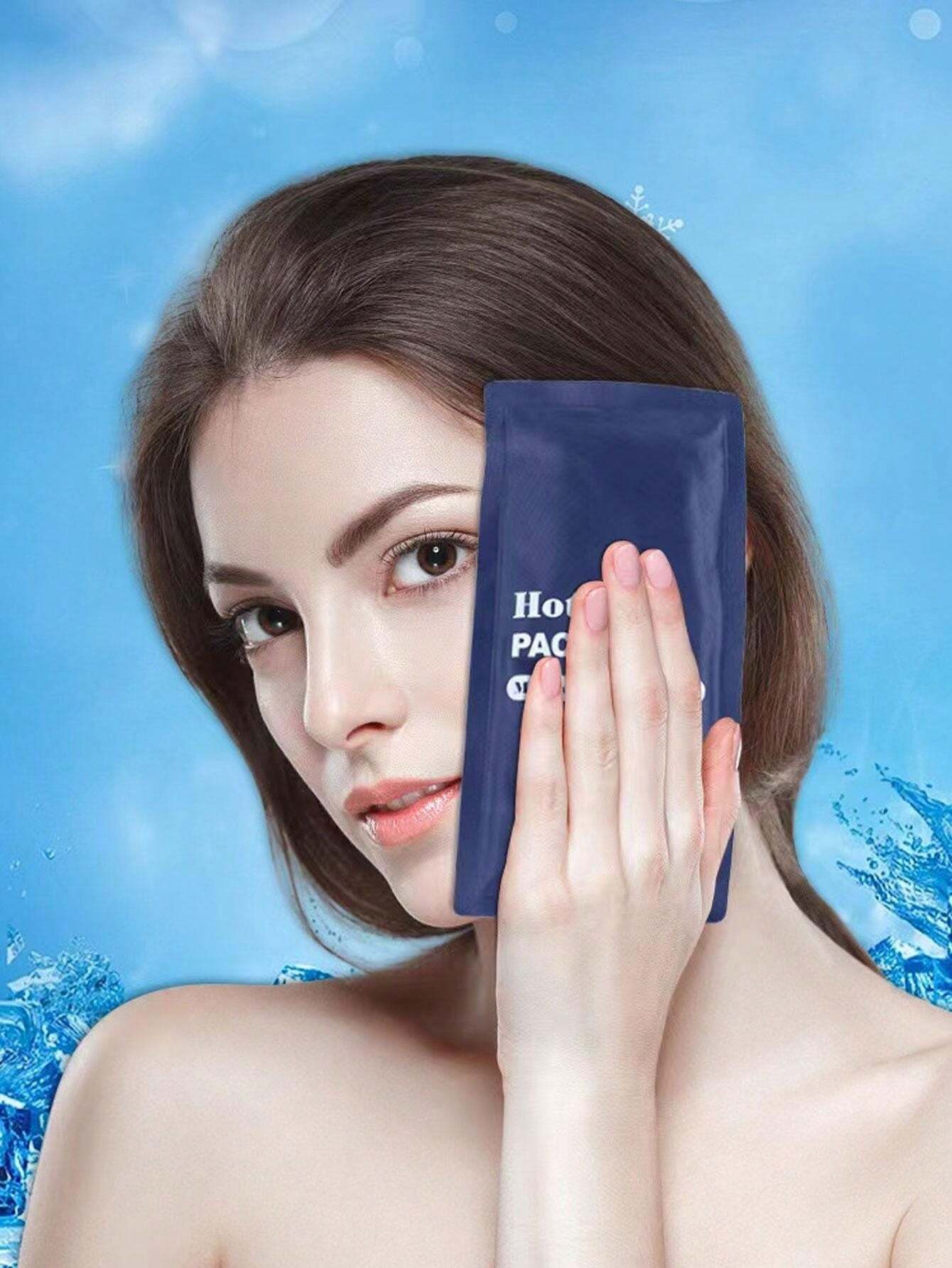 Layhou Ice Roller Gesichts-Massagegerät, Wiederverwendbar – Für Strahlende Haut, Porenverkleinerung, Kryotherapie (Blau)