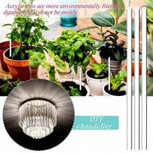 10pcs/Pack 200mm Transparent Acrylic Round Rod, Solid Plastic Cylinder Rods, Acrylic Guiding Rods - Clear - View 6