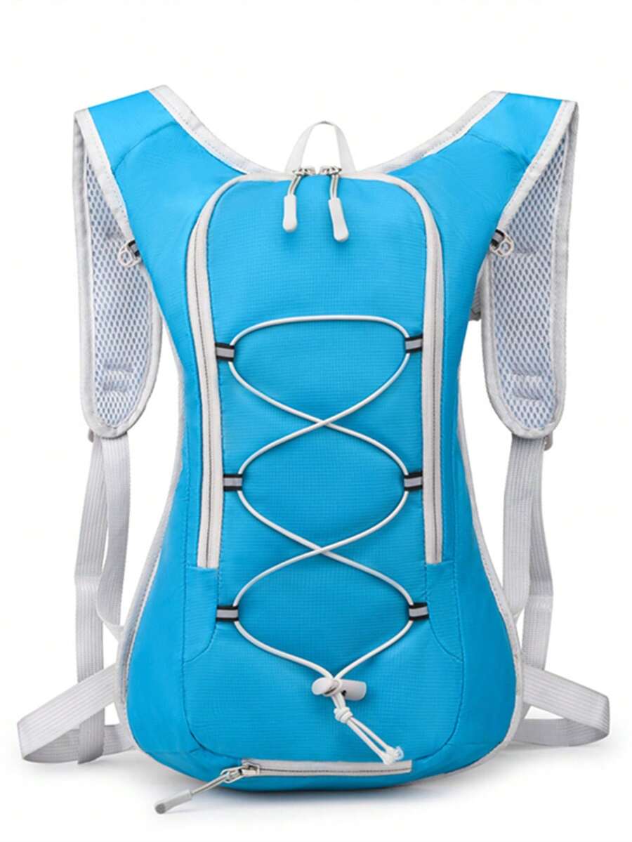 1pc Cycling Backpack Outdoor Bicycle Bag Hiking Camping Travel Hydration Backpack Halloween Christmas Fall University School Bag Bag For School College - Blue - View 1