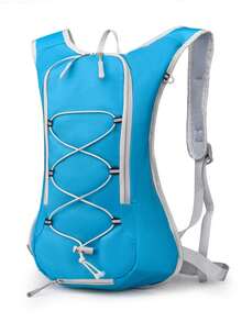 1pc Cycling Backpack Outdoor Bicycle Bag Hiking Camping Travel Hydration Backpack Halloween Christmas Fall University School Bag Bag For School College - Blue - View 4