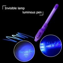 Multi-Function Invisible UV Fluorescent Marker Pen, LED Electronic Blacklight Counterfeit Bill Detector Pen, Creative Ultraviolet Highlighterstocking Fillers For Teenagers,Jugetes,Highlighters Pen,Back To School - Multicolor - View 7