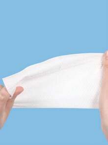 1 包一次性洗脸巾，质地珠光，质地厚实，适合敏感肌肤、卸妆、洗脸、擦鞋、家居清洁 - 無花紋 - 查看 4