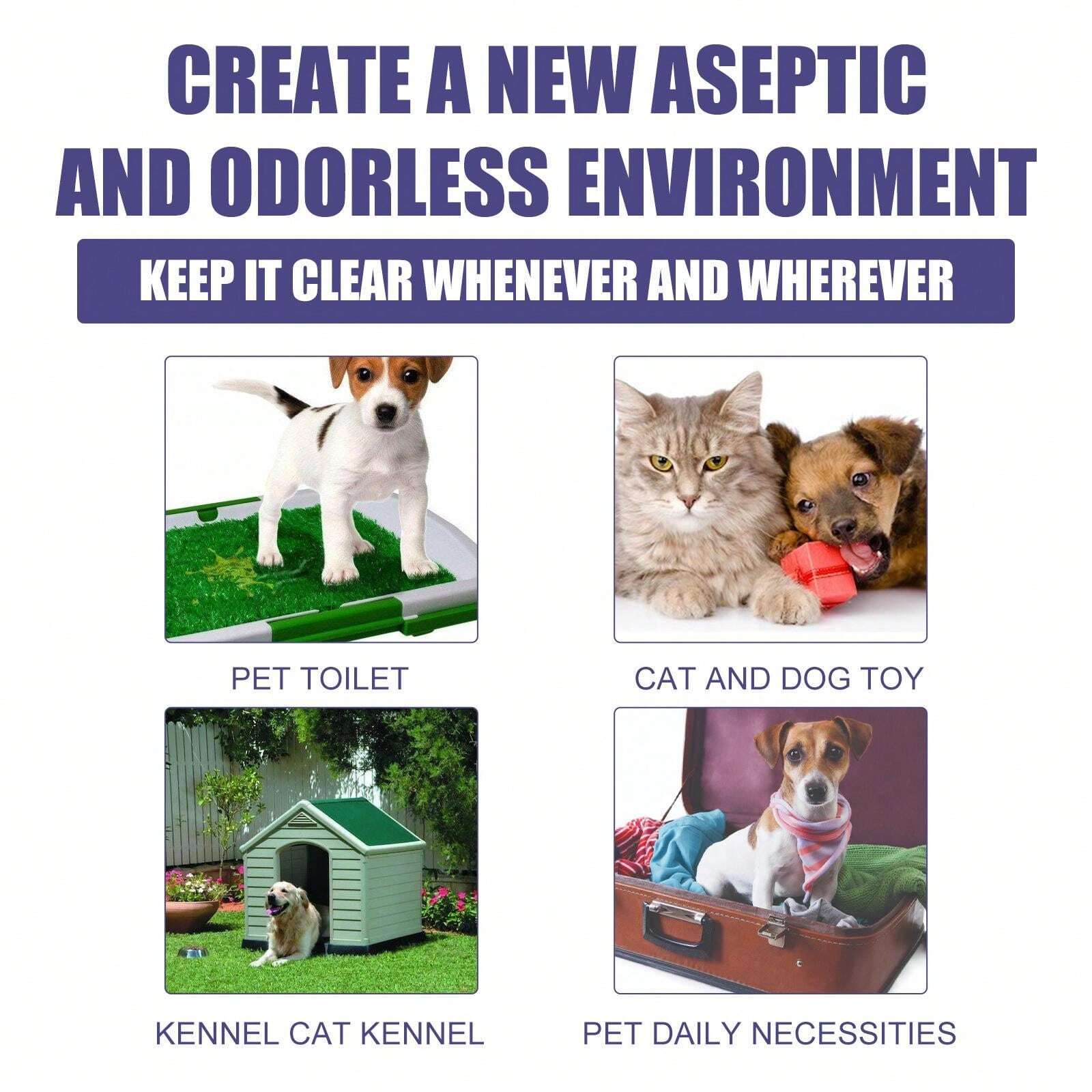 Pet Deodorizing Spray Deodorizing Odors Dogs Cats Deodorizing Urine