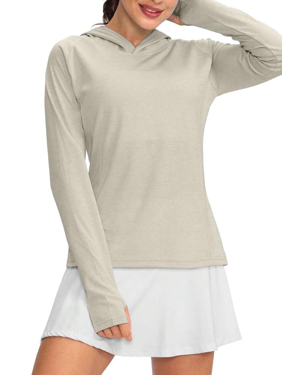 G Gradual Women's UPF 50+ Sun Protection Shirt Long Sleeve Lightweight Sweatshirt UV Shirts For Women Hiking Fishing Outdoor - Khaki - View 1