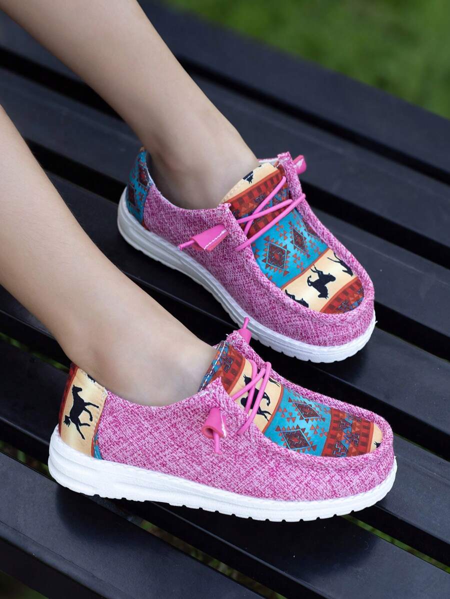 1 par Mocassins Planos Leves, Respiráveis e Confortáveis para Meninas, Boêmio/Casual, Adequado para as 4 estações, Tamanho Pequeno em 1 Número