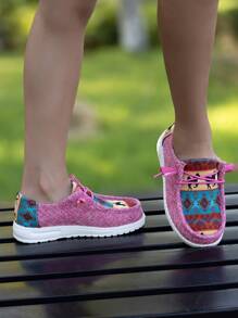 1 par Mocassins Planos Leves, Respiráveis e Confortáveis para Meninas, Boêmio/Casual, Adequado para as 4 estações, Tamanho Pequeno em 1 Número