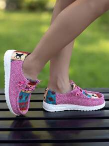 1 par Mocassins Planos Leves, Respiráveis e Confortáveis para Meninas, Boêmio/Casual, Adequado para as 4 estações, Tamanho Pequeno em 1 Número