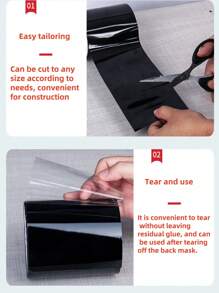 1pc Waterproof Tape For Leak Repair, Bucket Leak Sealing, Pipe Leak Sealing, Outdoor Garden Leaky Hose Adhesive, Pipe Adhesive, Leak Repair Sealant, Insulating Tape