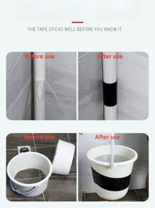 1pc Waterproof Tape For Leak Repair, Bucket Leak Sealing, Pipe Leak Sealing, Outdoor Garden Leaky Hose Adhesive, Pipe Adhesive, Leak Repair Sealant, Insulating Tape