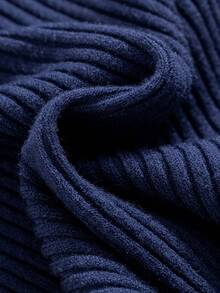 GIGOGOU Women's V-Neck Ribbed Basic Sweater, Fashionable Sexy Slim Fit Casual Top, Suitable For Spring And Autumn - Royal Blue - View 12