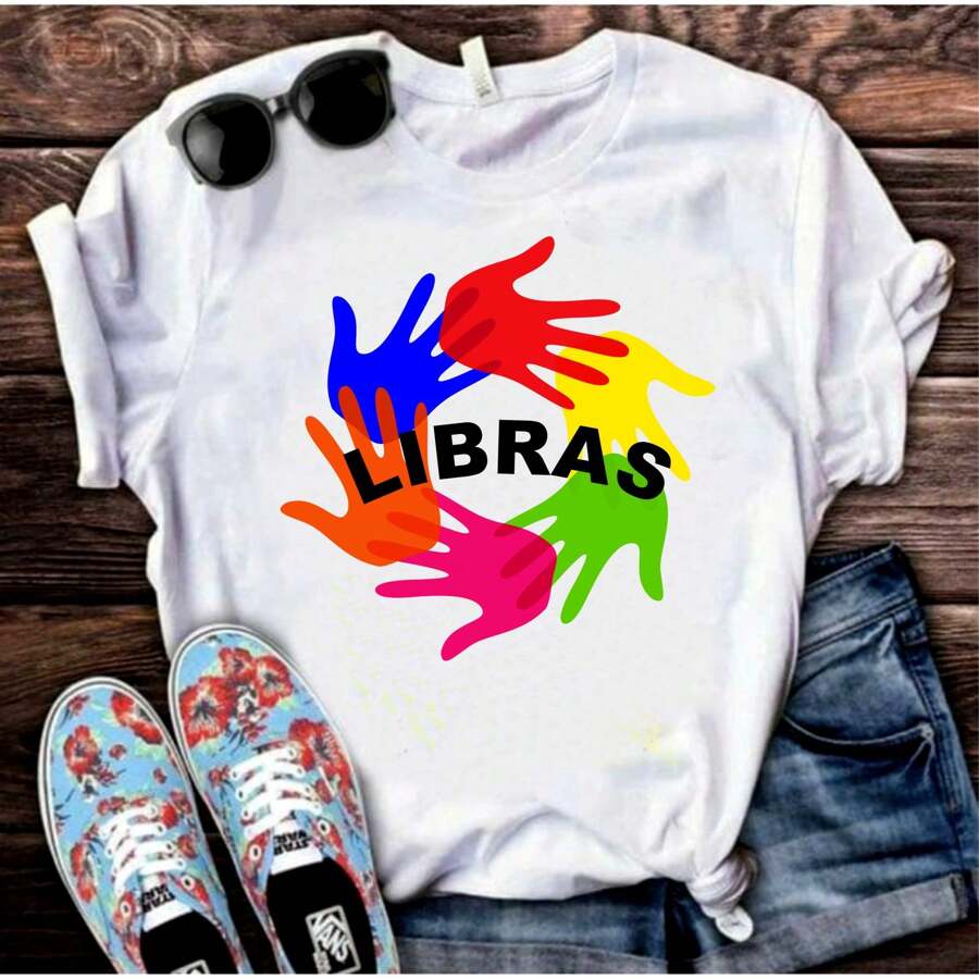 Libras Shirt T-Shirt Blouse SB101 - trắng - Xem 1