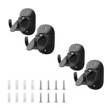 4PCS Upgraded Self Adhesive Curtain Rod Brackets,Curtain Rod Hooks,Curtain Rods No Drilling,Curtain Rod Brackets For Wall,For0.6~1.7 Inch Curtain Rod - Multicolor - View 12