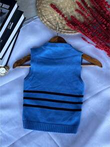 Cropped Regata Modal Tricot Striped Barra Women's Fashion 148 - 藍色 - 查看 3